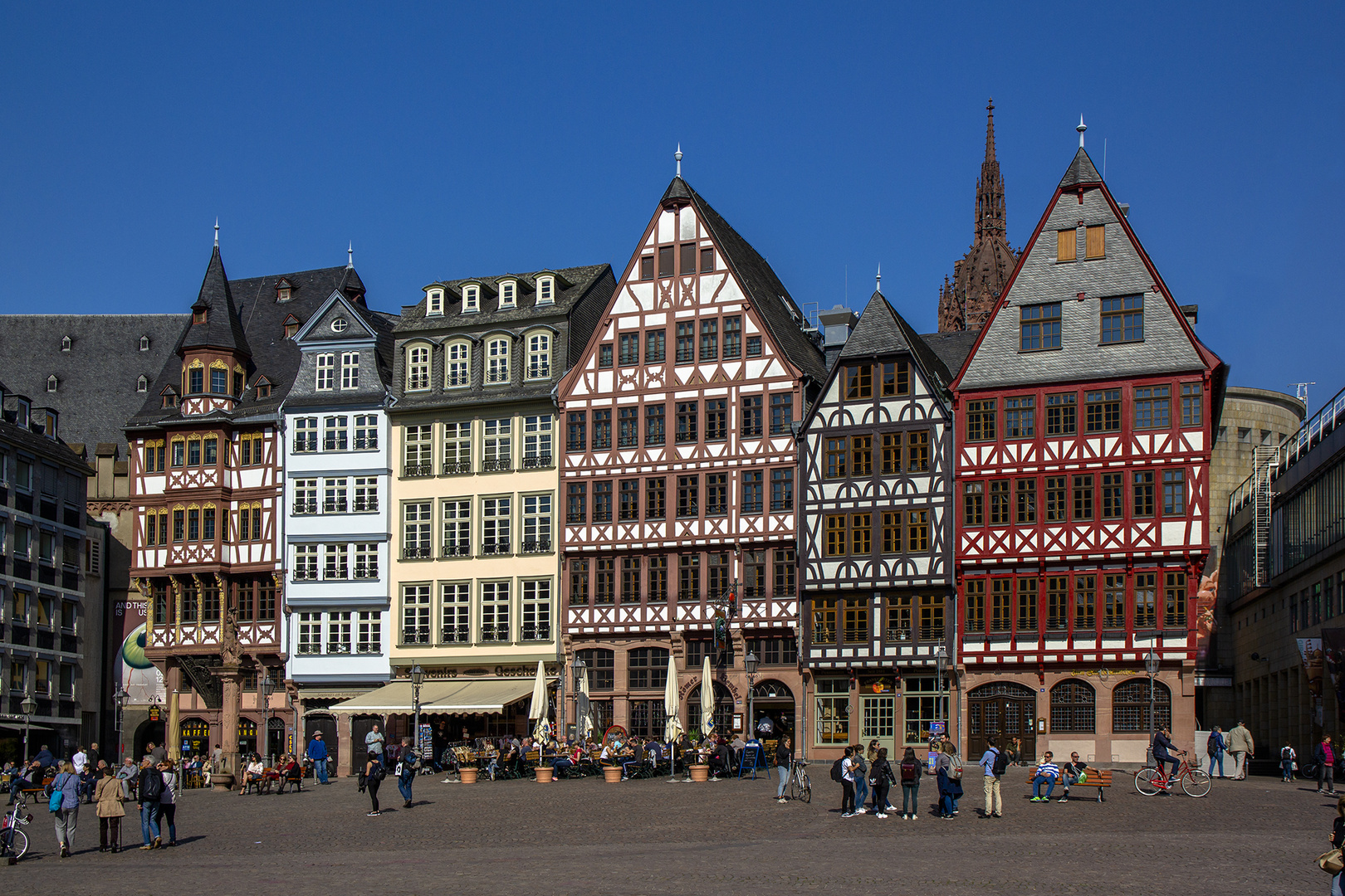 Frankfurt am Main, Römerberg Ostzeile Foto & Bild