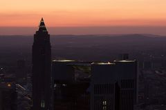 Frankfurt am Main Skyline Abendröte