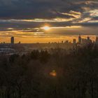 Frankfurt am Main Skyline Sonnenuntergang