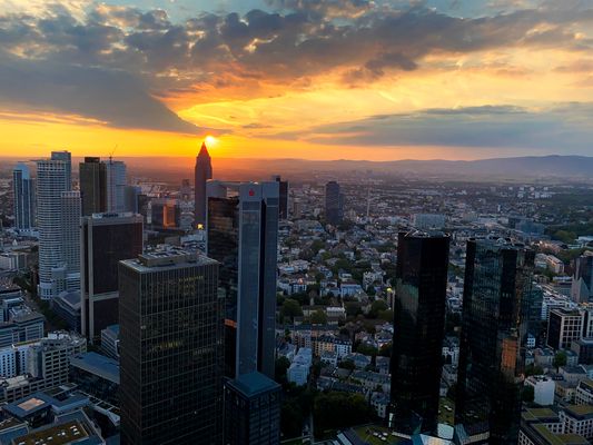 Frankfurt am Main, Sonnenuntergang