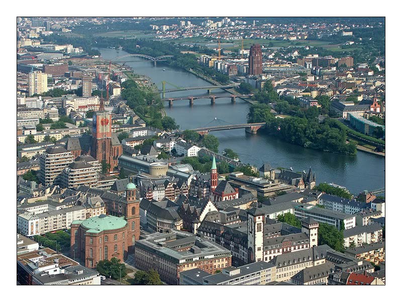 Frankfurt Ansichten - Downtown im Sommer