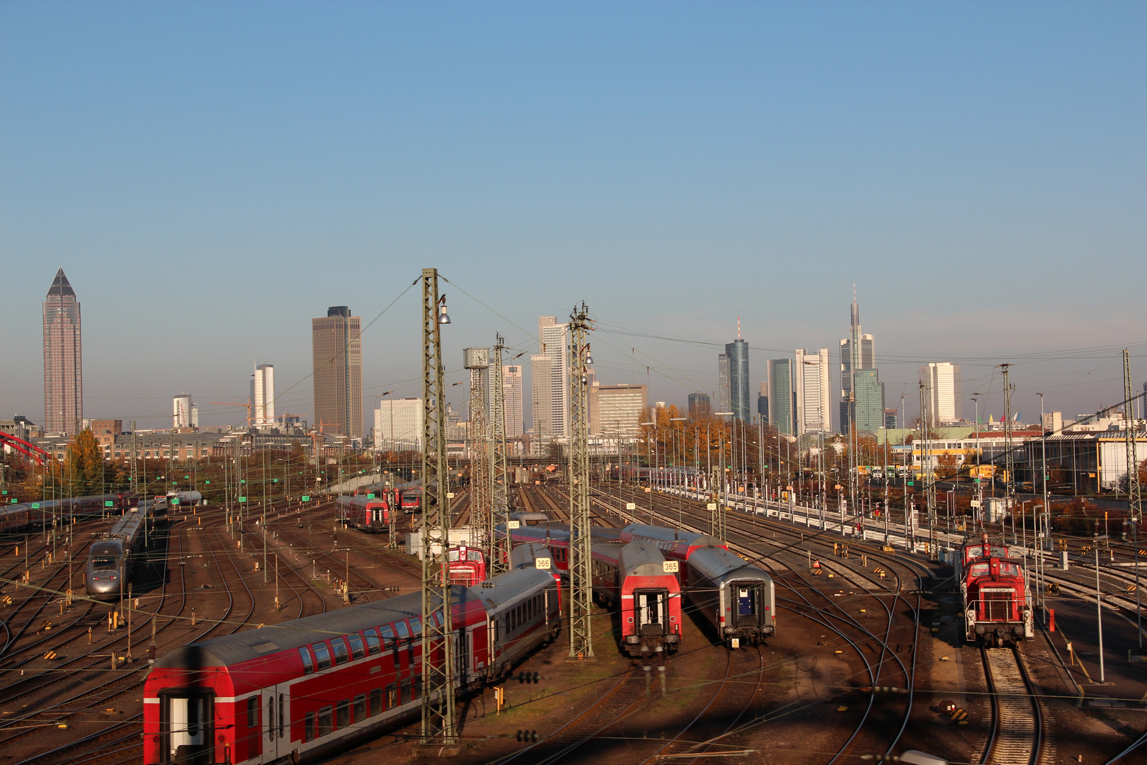 Frankfurt aus der Eisenbahnperspektive