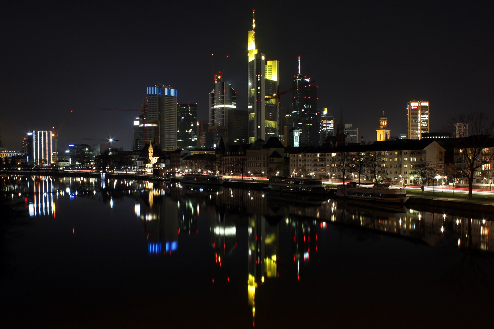 Frankfurt bei (eisiger) Nacht :-)