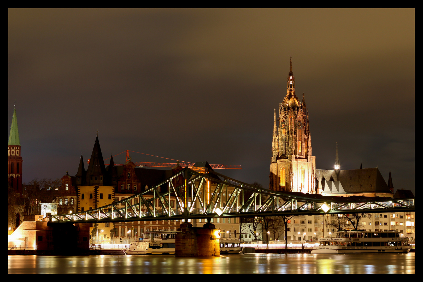 Frankfurt bei Nacht - Alte Brücke