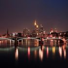 Frankfurt bei Nacht.