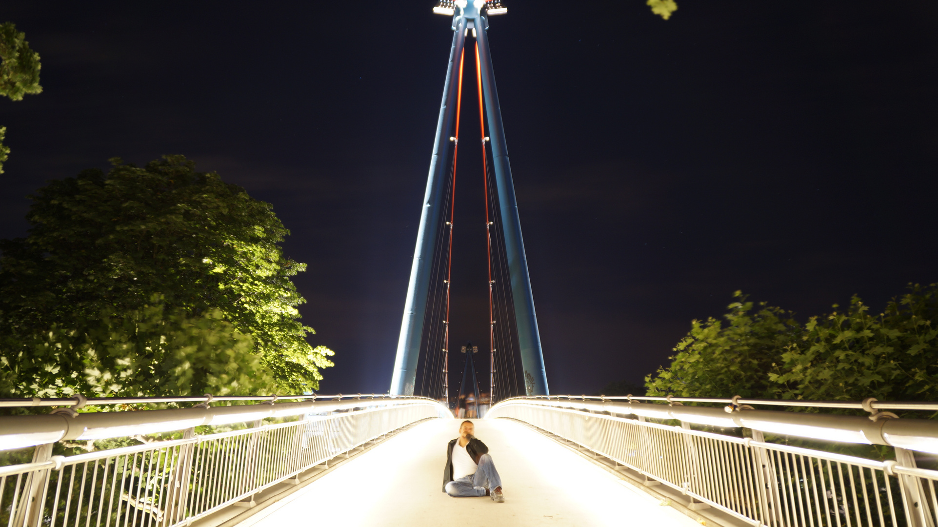 Frankfurt bei Nacht, selfie 1.0