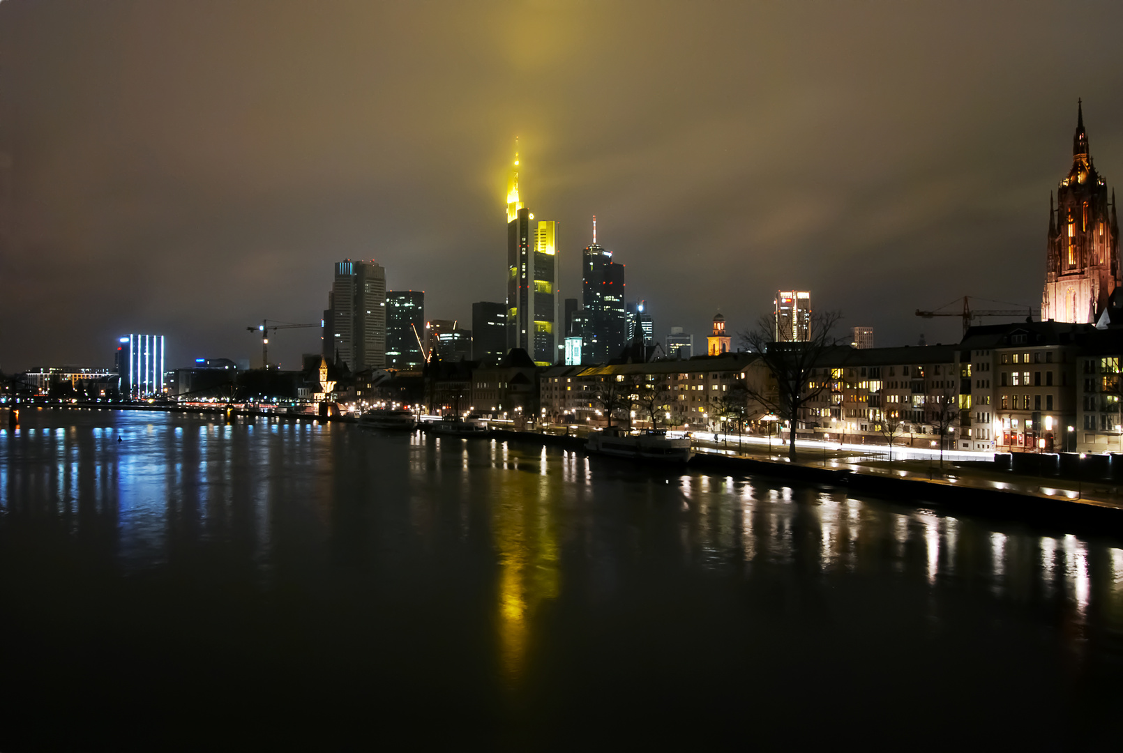 Frankfurt bei schlechtem Wetter