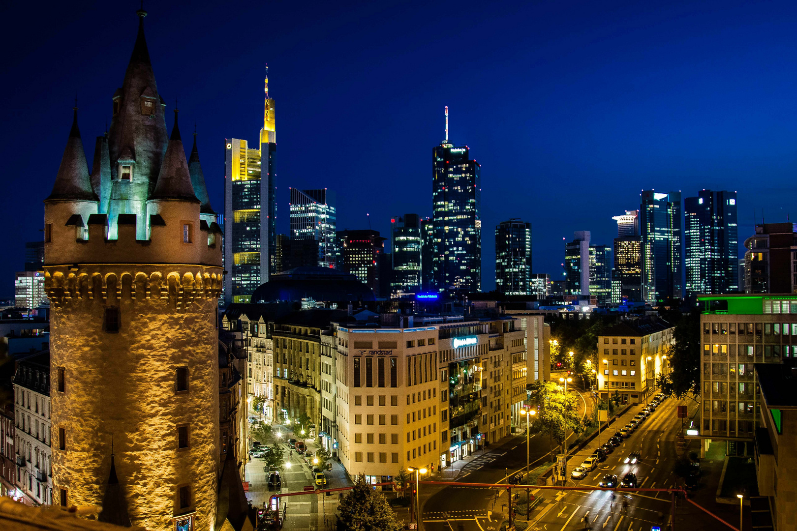 Frankfurt blaue Stunde