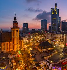 Frankfurt blaue Stunde