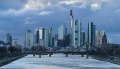 Frankfurt, Blick aufs Hochhausviertel - I