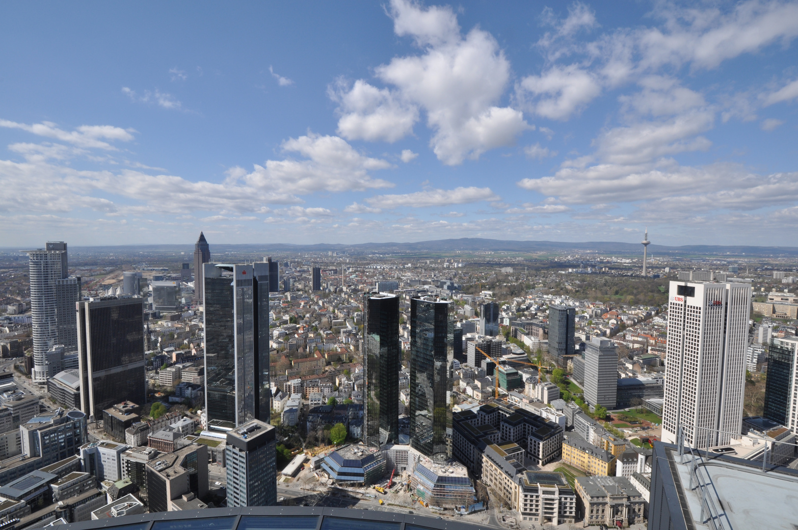 Frankfurt Blick vom Maintower aufs Westend