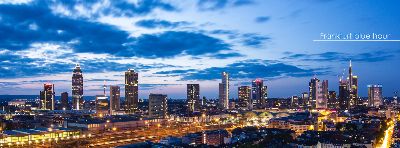 Frankfurt blue hour