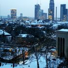 Frankfurt by night and snow