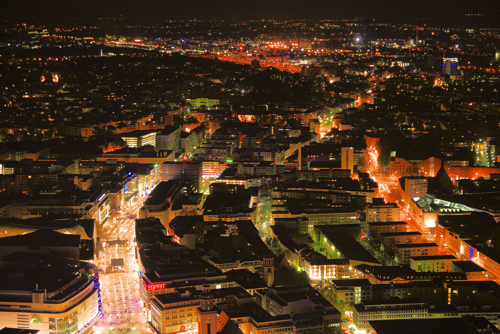 Frankfurt City bei Nacht