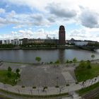 Frankfurt Deutschherrnufer mit Sigma-Fisheye 20mm an Nikon D7100