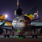 Frankfurt Flughafen LineUp 18 @Night Lufthansa Cargo MD-11F