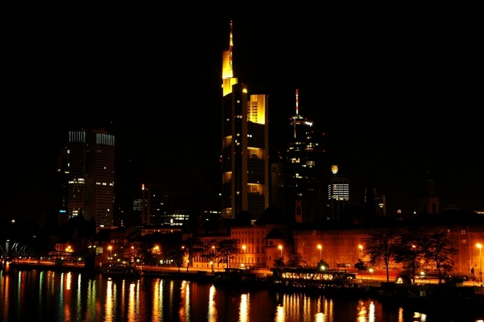 Frankfurt Germany at Night
