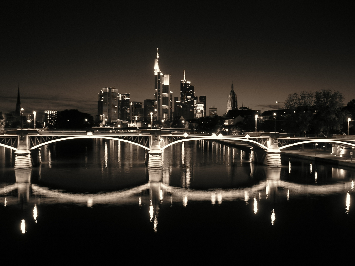 Frankfurt getting dark