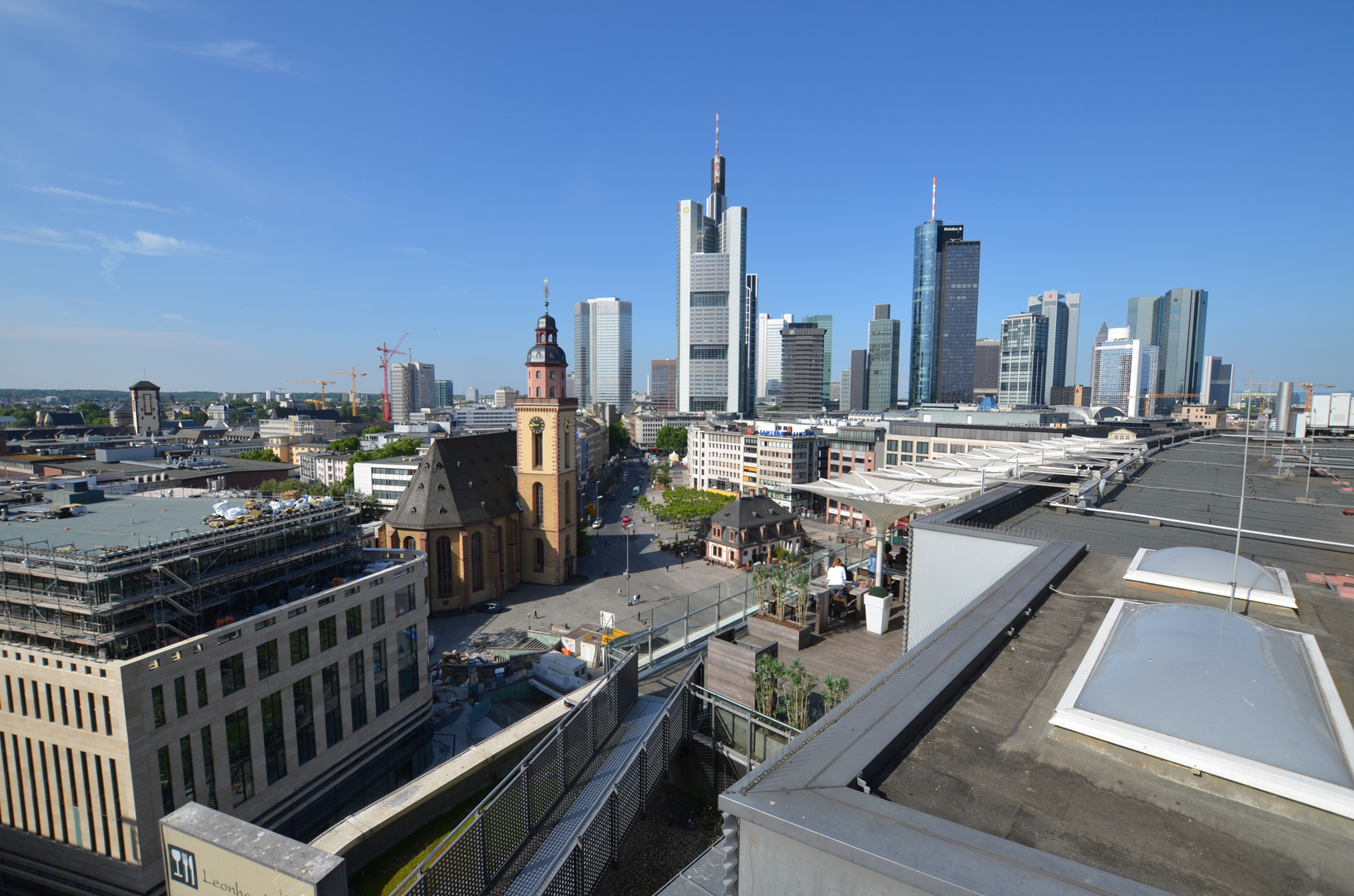 Frankfurt Hauptwache und Skyline