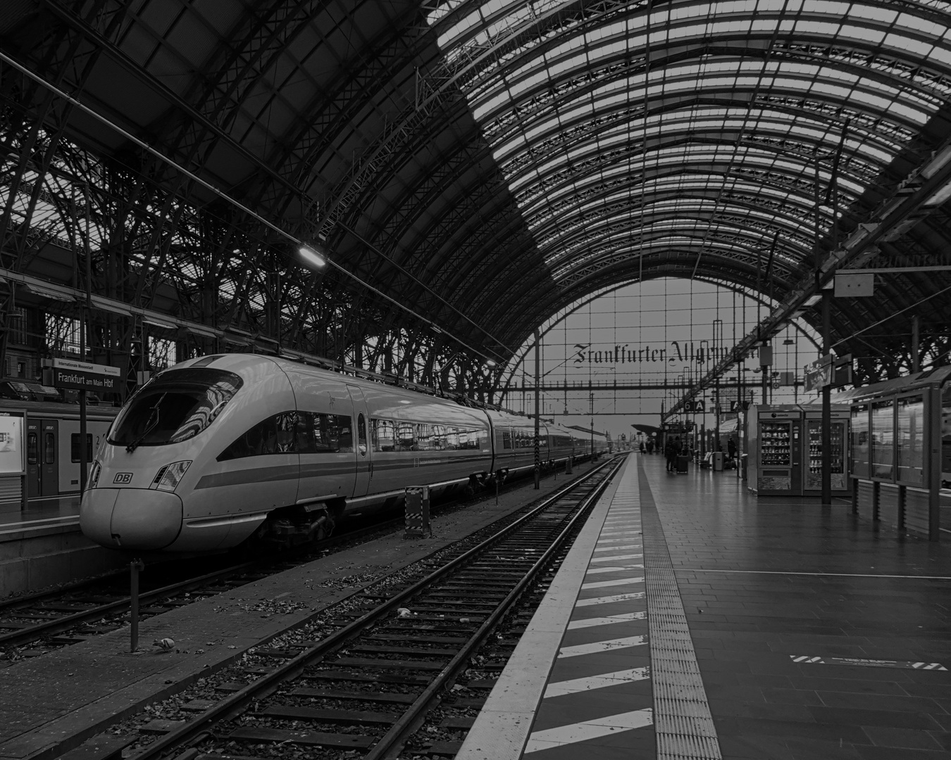 Frankfurt Hbf während eines  ......