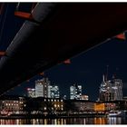 Frankfurt Holbeinsteg bei Nacht