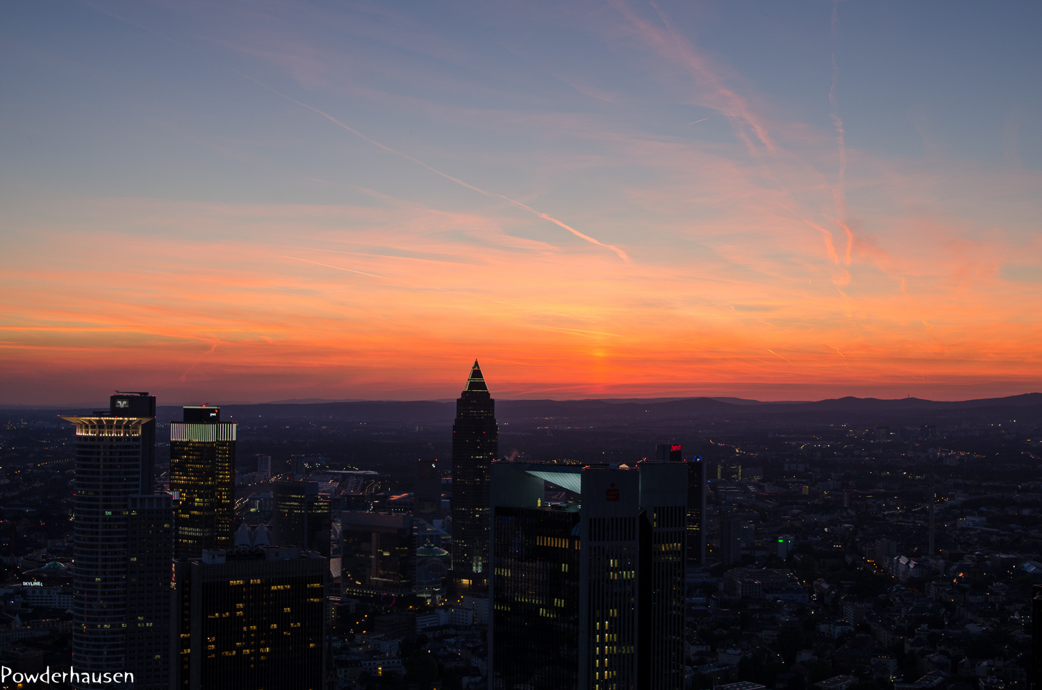 Frankfurt im Abendrot