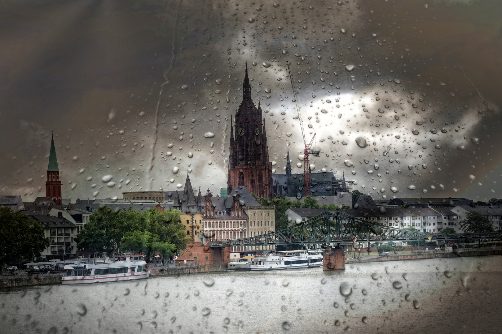 Frankfurt im regen 