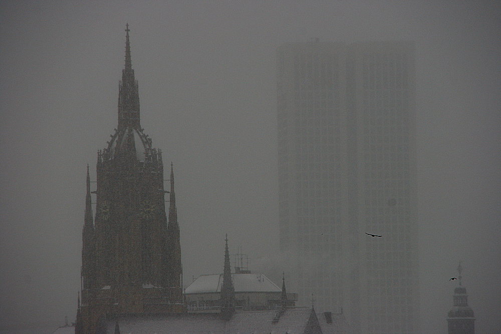 Frankfurt im Schnee