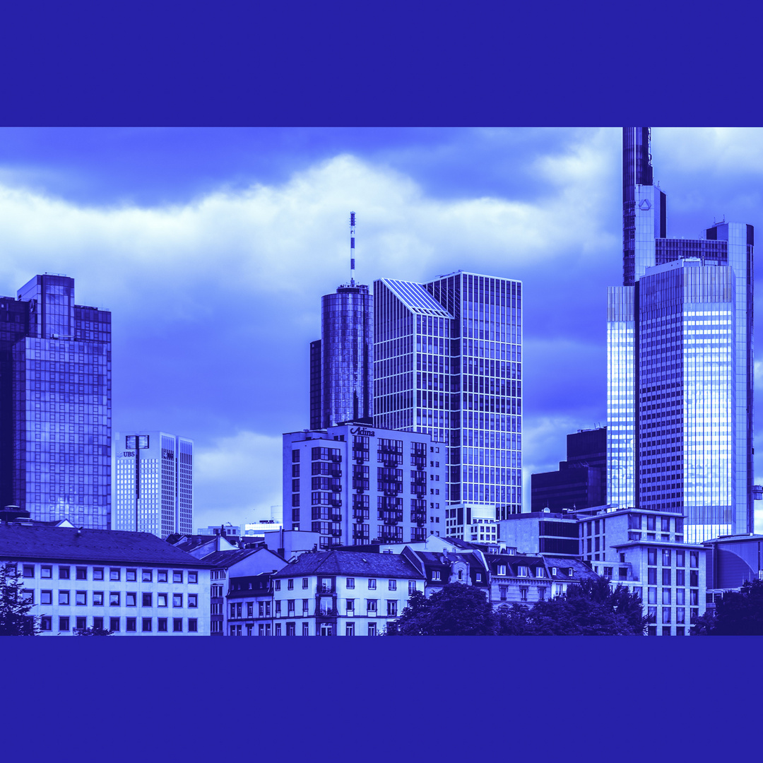 frankfurt in blue