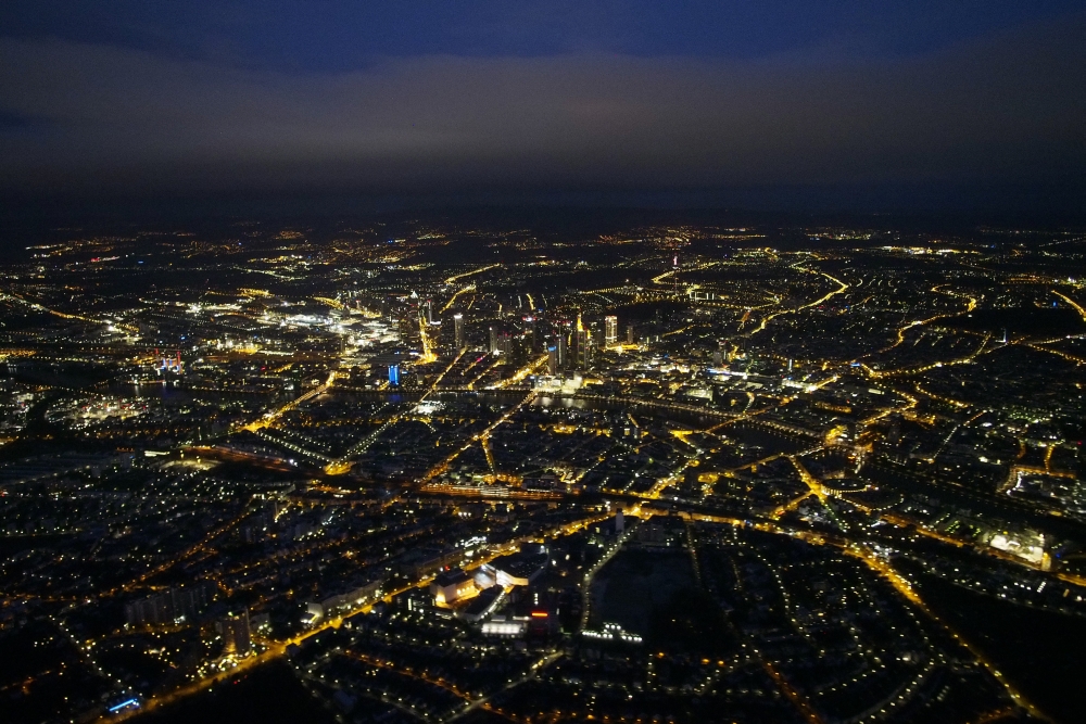 Frankfurt in der Morgendämmerung