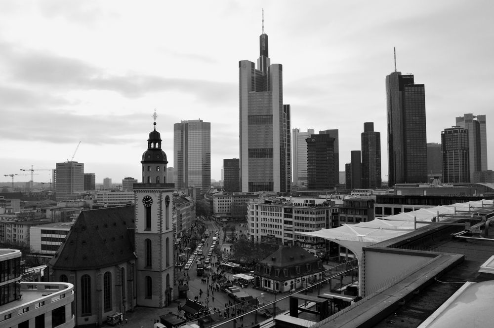Frankfurt in schwarzweiß