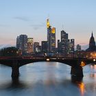 Frankfurt - Innenstadt von der Flößerbrücke - Luminale 2006