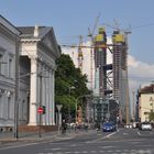 Frankfurt: Literaturhaus und EZB-Baustelle im Ostend