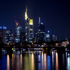 Frankfurt main skyline vom Mainufer