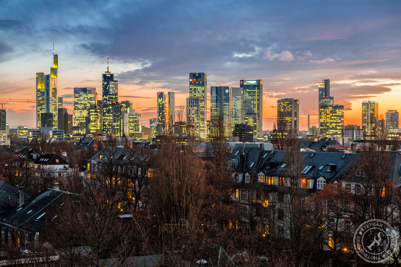 Frankfurt mit Licht