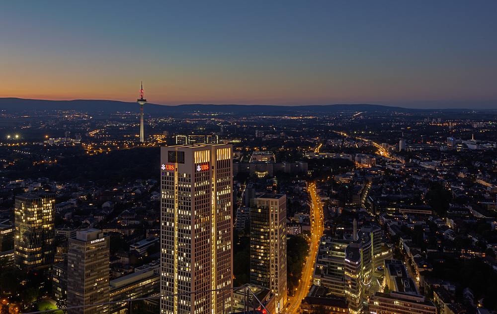 Frankfurt-Nordend bei Nacht