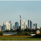 Frankfurt Oberrad - Skyline in der Morgensonne