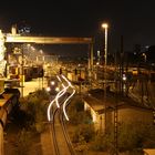 Frankfurt Ost Umschlagbahnhof bei Nacht