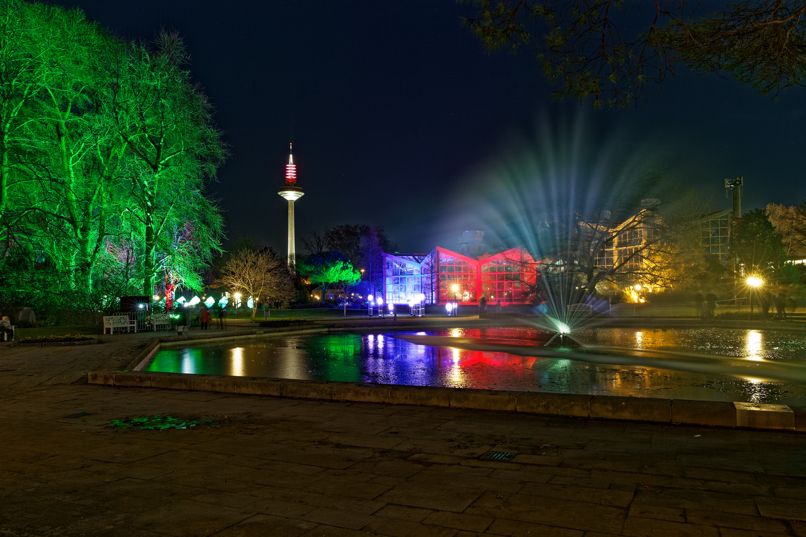 Frankfurt Palmengarten Winterlichter 2019 Foto Bild