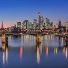 Frankfurt Panorama-Blaue Stunde