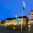 Frankfurt Römerberg Panorama beleuchtet