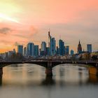 Frankfurt, romantischer Sonnenuntergang