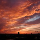 Frankfurt Sachsenhausen bei Sonnenuntergang