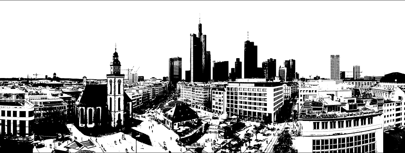 Frankfurt schwarz-weiß