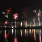 Frankfurt: Silvesterfeuerwerk 2013/2014 - Deutschherrnufer