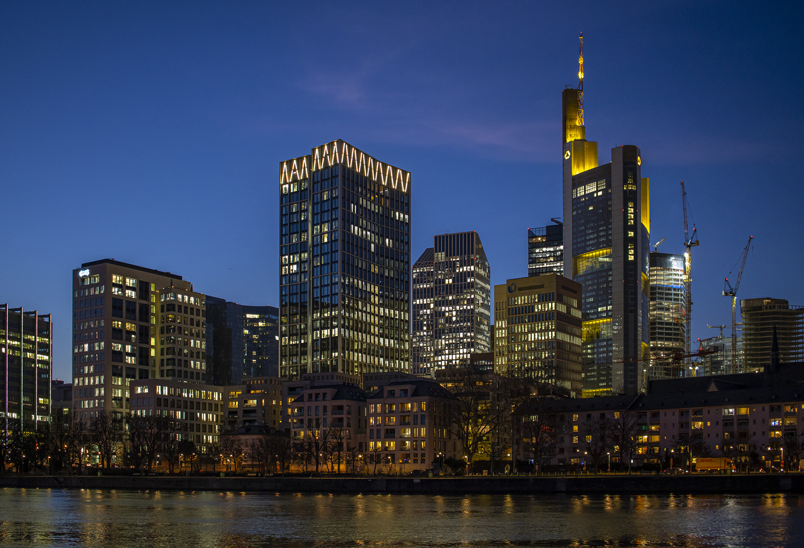 Frankfurt-Skyline am 03.03.2023