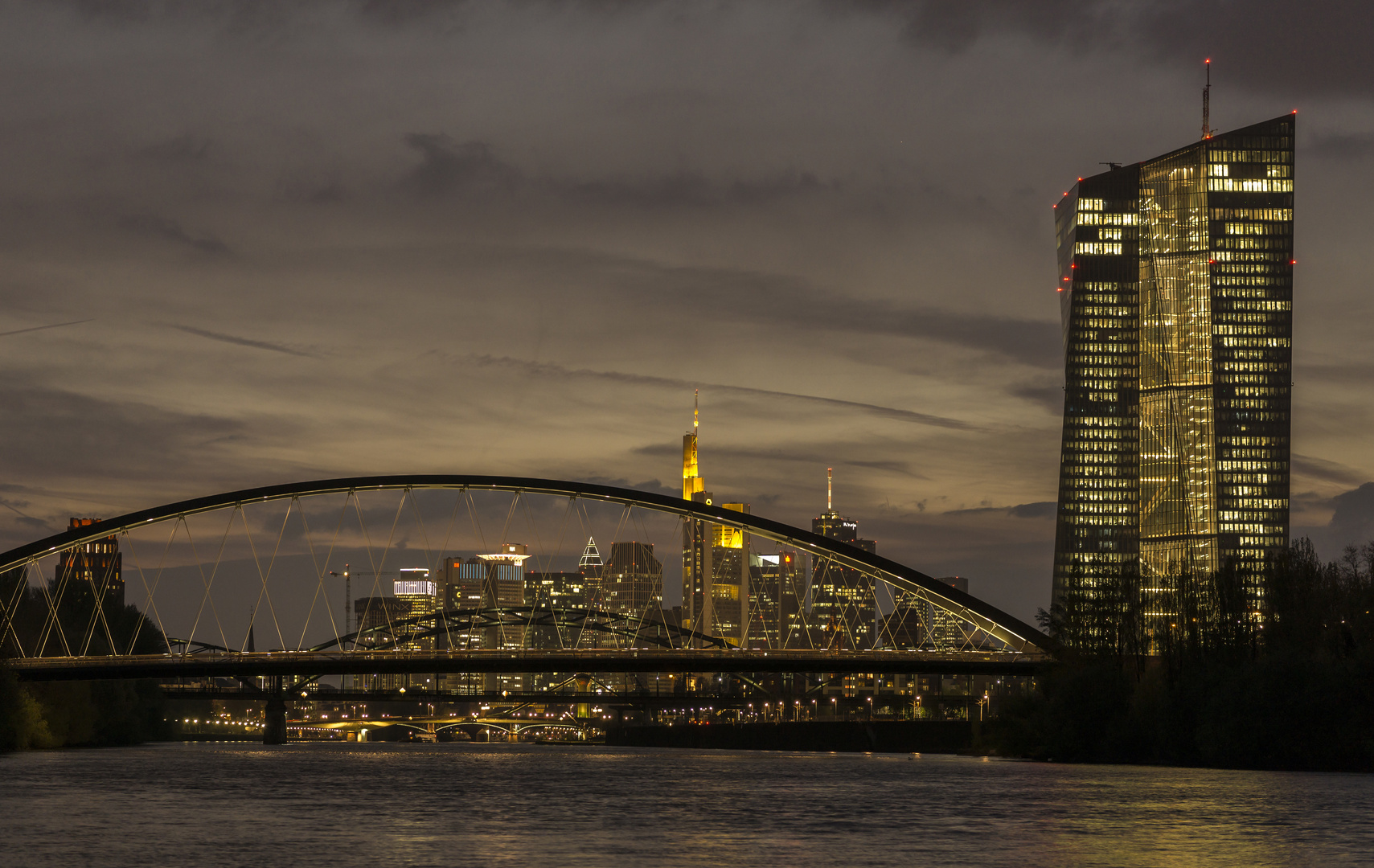 Frankfurt-Skyline am 05.04.2017