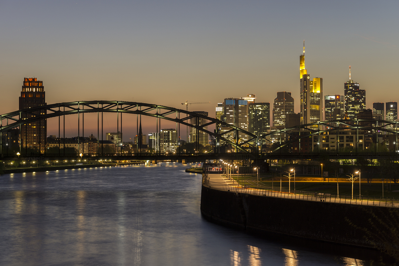 Frankfurt-Skyline am 06.04.2017