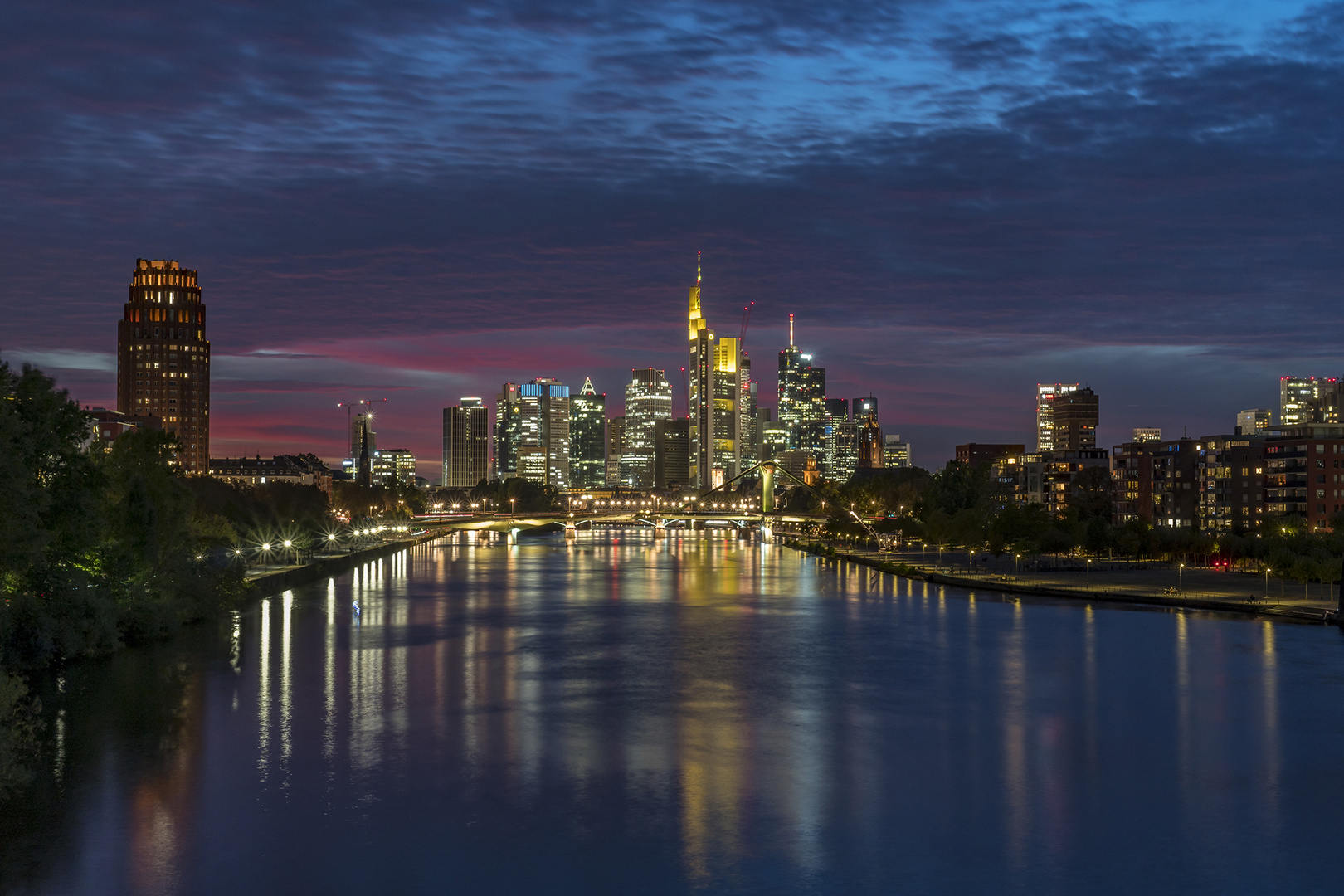 Frankfurt-Skyline am 10.09.2018