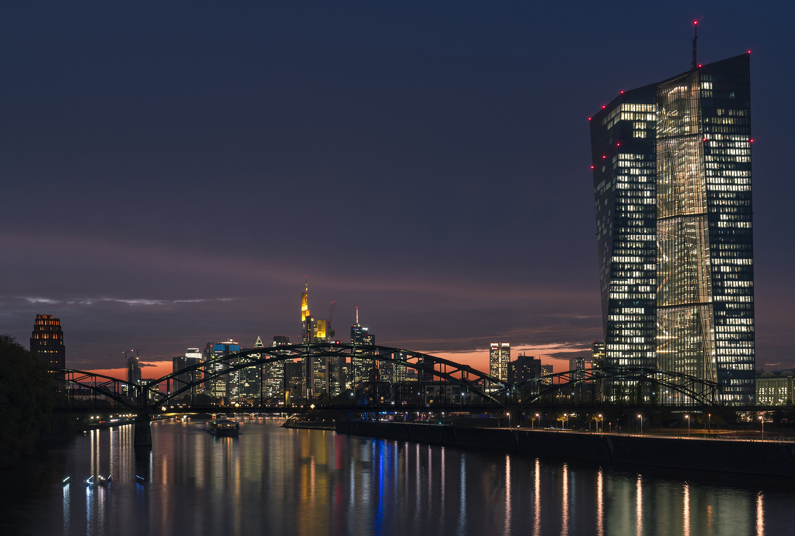 Frankfurt-Skyline am 11.10.2018